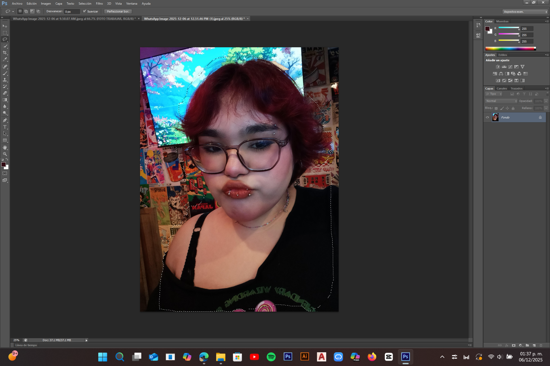 PASO 6 UNA VEZ HECHO EL PASO 5 NOS DIRIGIMOS A RESTAR SELECCIÓN 